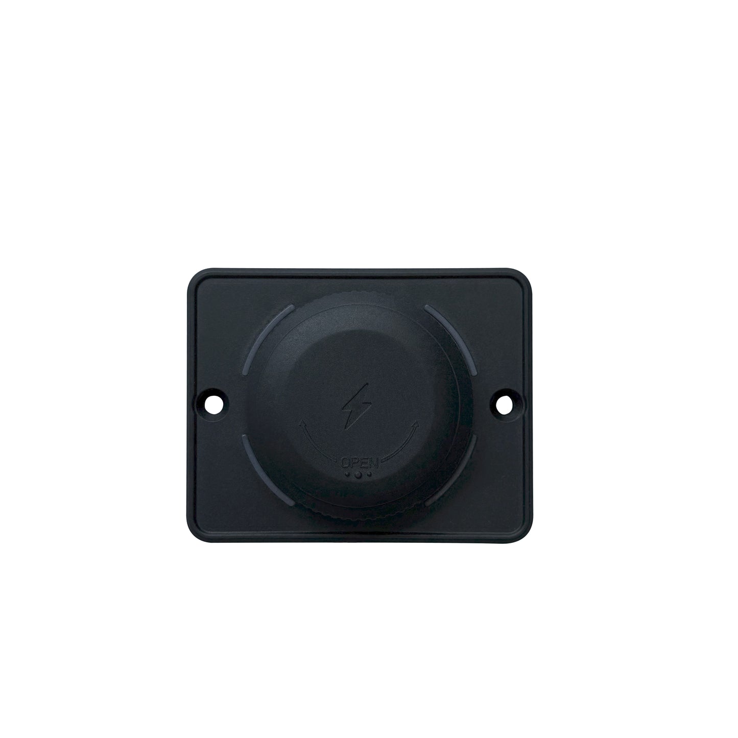 Flush Mount Charger – Black 50W 12/24 Volt Dual USB (30W USB-C + 20W USB-A)