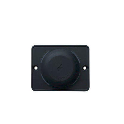 Flush Mount Charger – Black 50W 12/24 Volt Dual USB (30W USB-C + 20W USB-A)